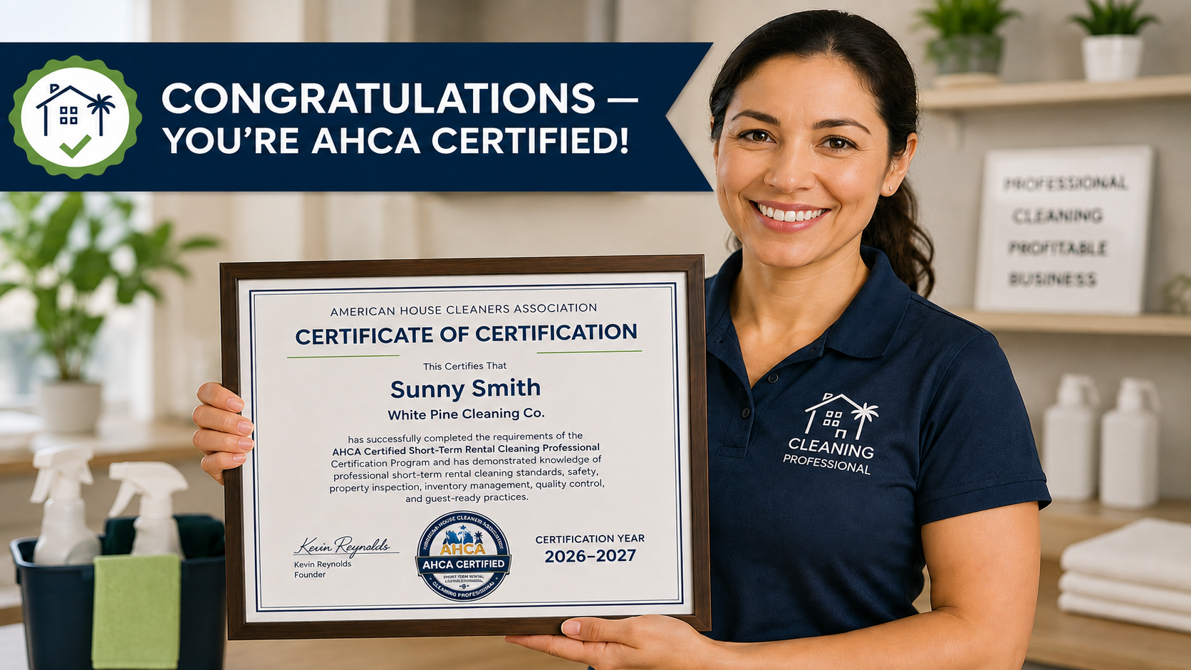 AHCA STR Certification Image
