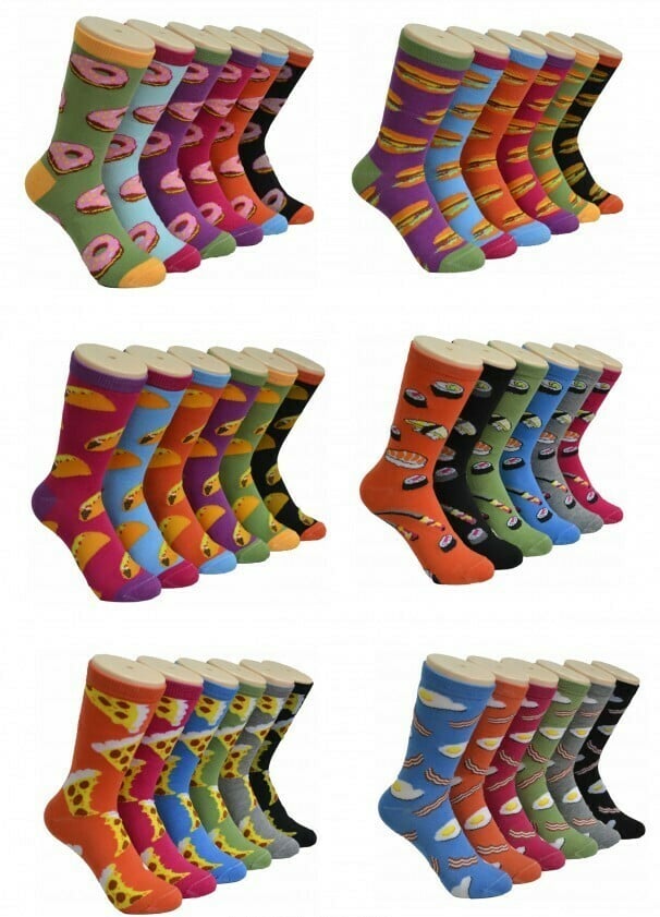 Women's Grab Bag Food Socks - 5 Pack