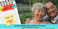 International Day of Older Persons - October 1