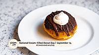 NATIONAL CREAM-FILLED DONUT DAY  September 14