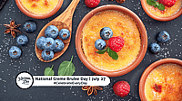 NATIONAL CREME BRULEE DAY  July 27