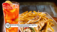 NATIONAL MAKE LUNCH COUNT DAY  April 13