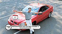 NATIONAL NAME YOUR CAR DAY  October 2