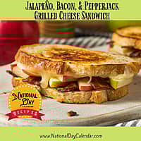 Jalapeno, Bacon & Pepper Jack Grilled Cheese Sandwich