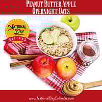 Peanut Butter Apple Overnight Oats