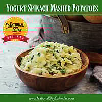 Yogurt Spinach Mashed Potatoes