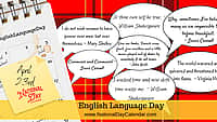 English Language Day - April 23rd