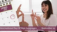 International Day of Sign Languages - September 23