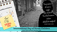 International Day of Street Children - April 12