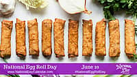 National Egg Roll Day - June 10
