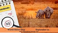 World Rhino Day - September 22