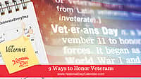 9 Ways to Honor Veterans
