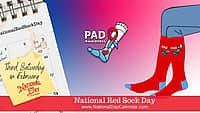 National Red Sock Day - Third Saturday in February