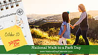 Walk to a Park Day - October 10