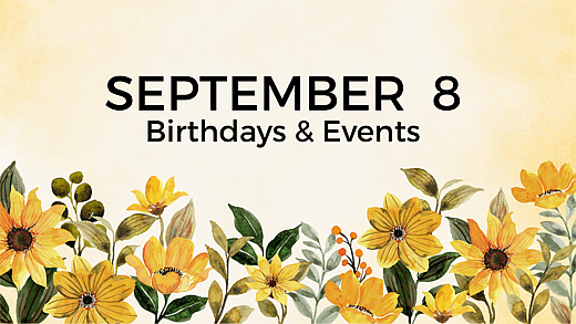 On This Day - September 8, 2026 - National Day Calendar