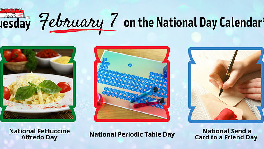FEBRUARY 7, 2023 | NATIONAL PERIODIC TABLE DAY | NATIONAL SEND A CARD ...
