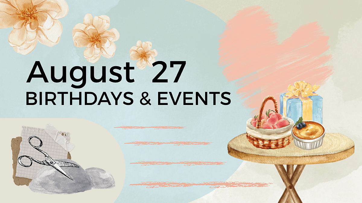 November Math Calender AUGUST 27 | Birthdays and Events - August 27, 2026 - National Day Calendar