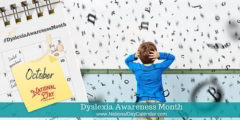 Dyslexia Awareness Month - October