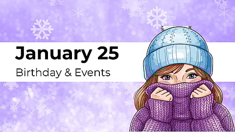 JANUARY 25 | Birthdays and Events