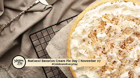 National Bavarian Cream Pie Day