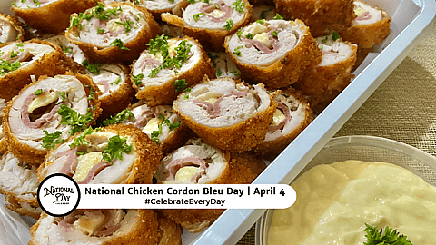 NATIONAL CHICKEN CORDON BLEU DAY