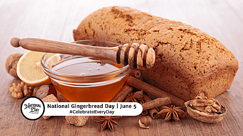 NATIONAL GINGERBREAD DAY   June 5
