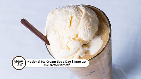 NATIONAL ICE CREAM SODA DAY  June 20