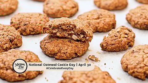 NATIONAL OATMEAL COOKIE DAY  April 30