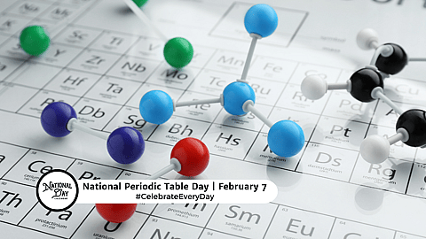 NATIONAL PERIODIC TABLE DAY - February 7 