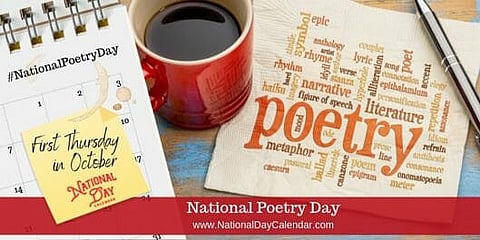 National Poetry Day - First Thursday in October
