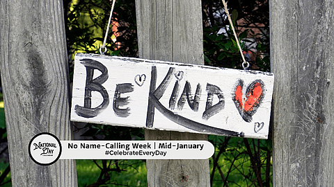 No Name-Calling Week | Mid January