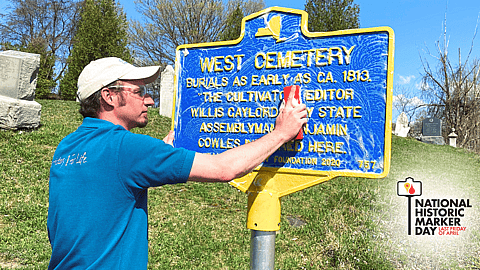 NATIONAL HISTORIC MARKER DAY  Last Friday of April