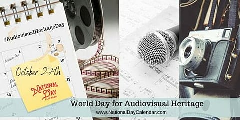 World Day for Audiovisual Heritage - October 27th