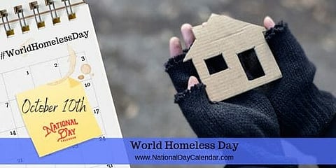 World Homeless Day - October 10th