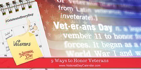 9 Ways to Honor Veterans