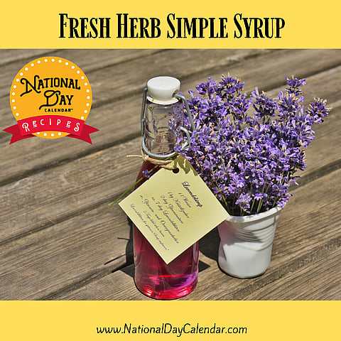 Fresh Herb Simple Syrup recipe