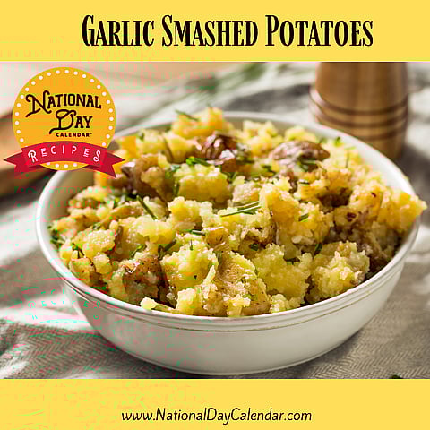 Garlic Smashed Potatoes recipe