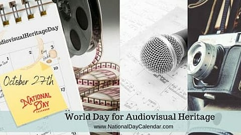 World Day for Audiovisual Heritage - October 27th