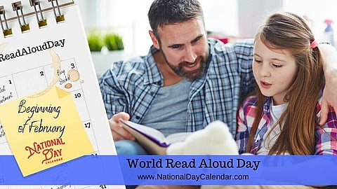 World Read Aloud Day - Beginning of February
