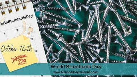 World Standards Day - October 14