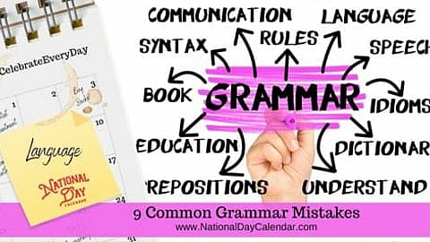 9 Common Grammar Mistakes