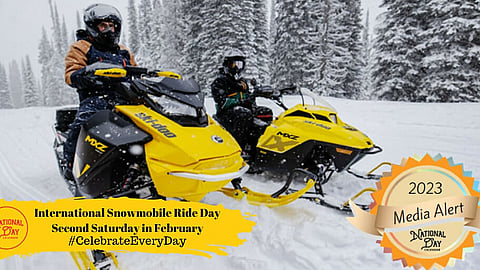 MEDIA ALERT | INTERNATIONAL SNOWMOBILE RIDE DAY | Second Saturday in February