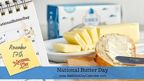 National Butter Day - November 17