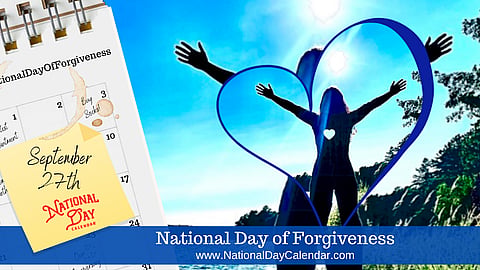National Day of Forgiveness - September 27