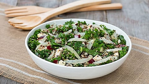High Protein Onion Quinoa Kale Salad Web