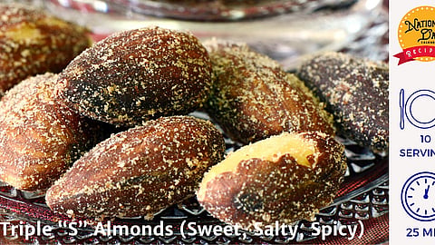Triple “S” Almonds (Sweet, Salty, Spicy) | Recipe
