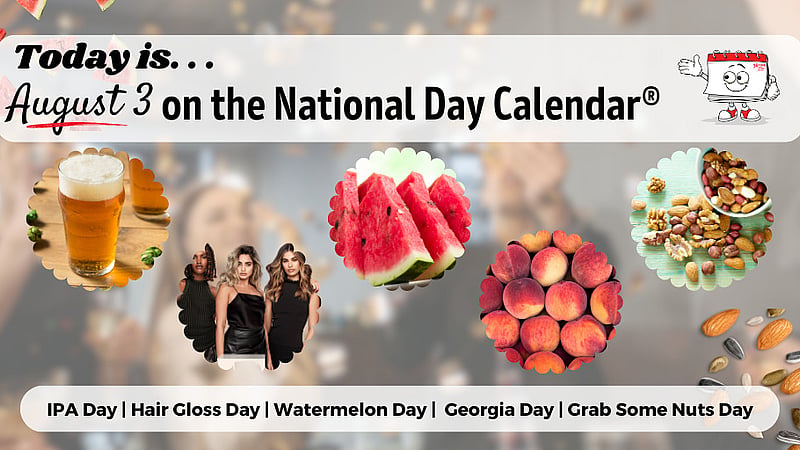 AUGUST 3, 2023 | NATIONAL IPA DAY | NATIONAL HAIR GLOSS DAY | NATIONAL ...
