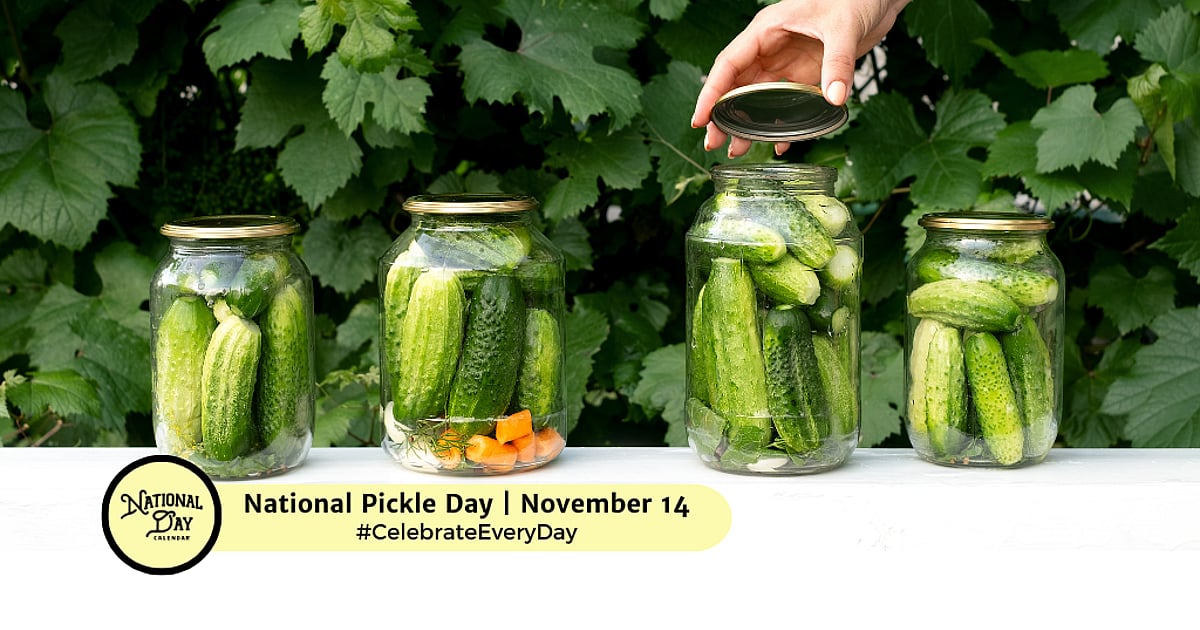 NATIONAL PICKLE DAY - November 14, 2026 - National Day Calendar