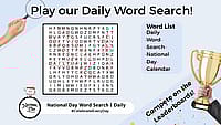 Play our Daily Word Search