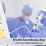 World Anesthesia Day - October 16